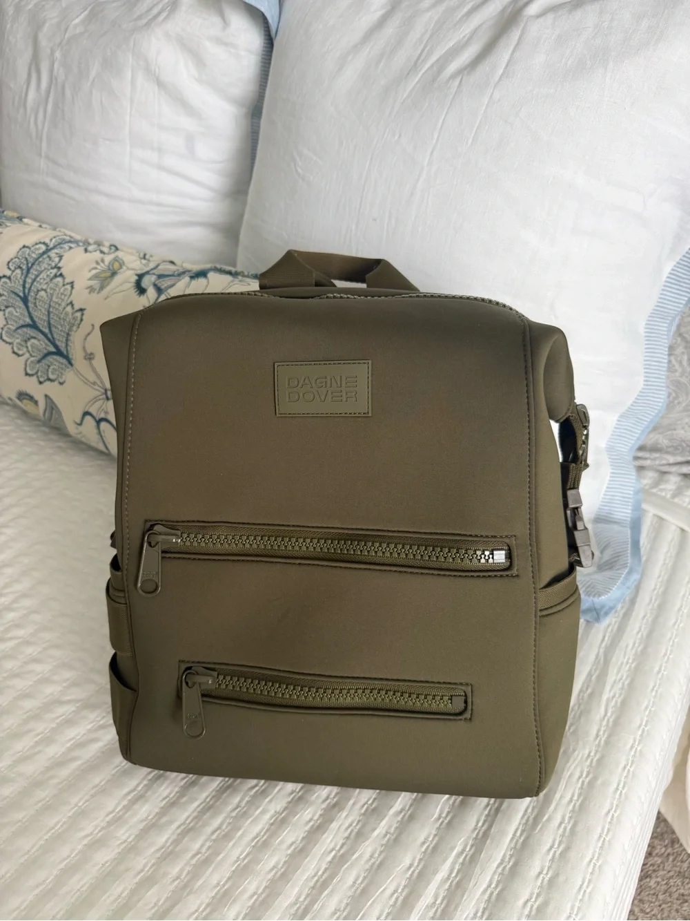 Dagne Dover Olive Green Diaper Bag with Accessories